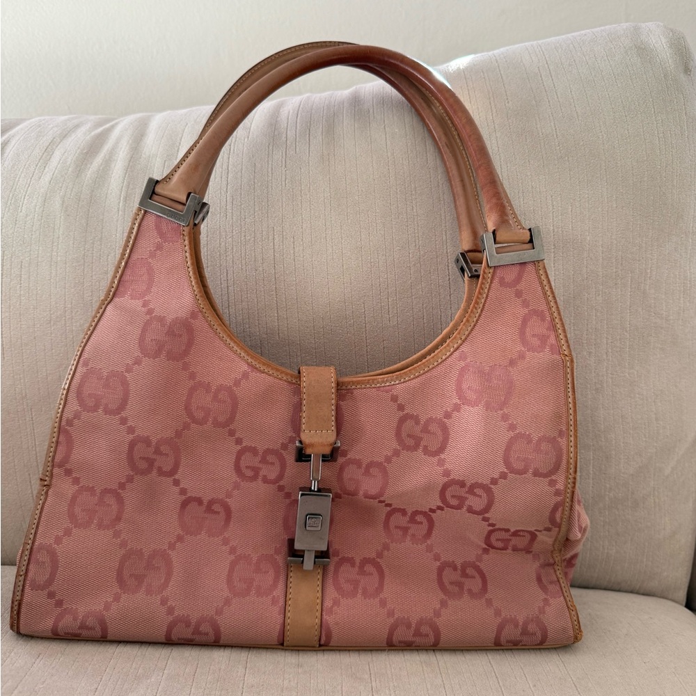 Gucci Pink and Tan Women's Bag